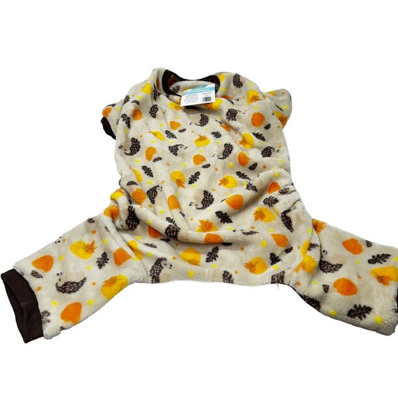 Frisco Scandinavian Woodland Hedgehog Dog Cat Cozy Plush Fleece PJ's - Picture 1 of 4